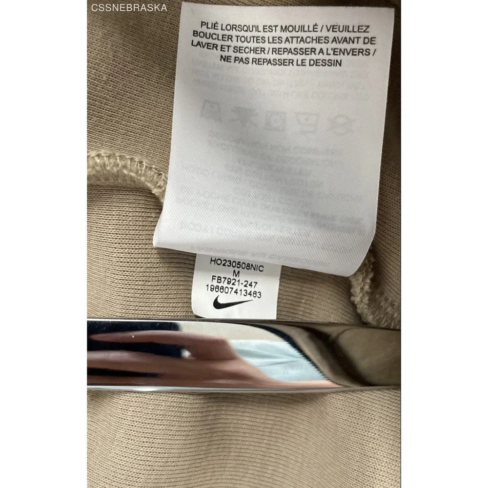 Nike Men's Tech Fleece Windrunner Full Zip Hoodie Tan FB7921-247 Sz M